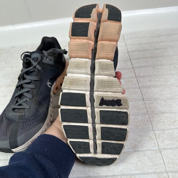 On Running Womens Cloudflow Athletic Workout Shoe Gray Pink White Size 9.5 - Picture 4 of 6